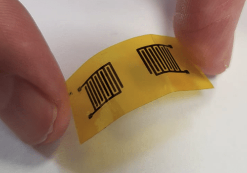 Image capteur piézolélectrique flexible