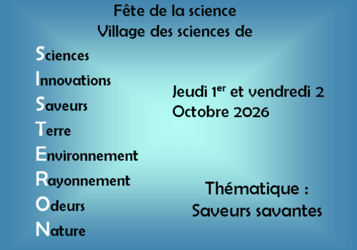 Village des sciences de Sisteron Octobre 2026
