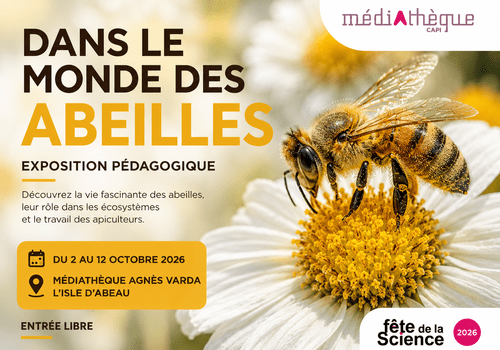 Affiche "Dans le monde des abeilles"