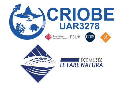Logo du CRIOBE et de Te Fare Natura