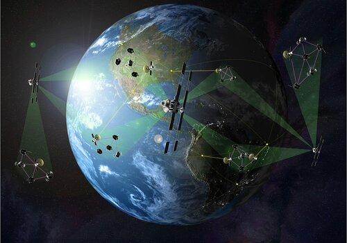La Terre vue de l'espace différents types de satellites