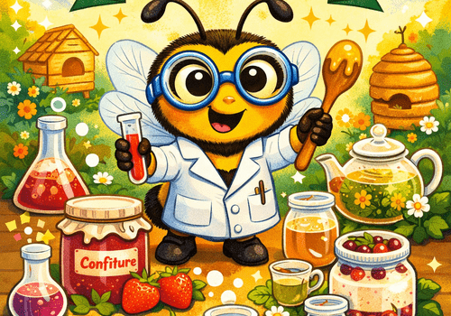 Une abeille participe à la production de nouvelles saveurs et analyse ses créations.