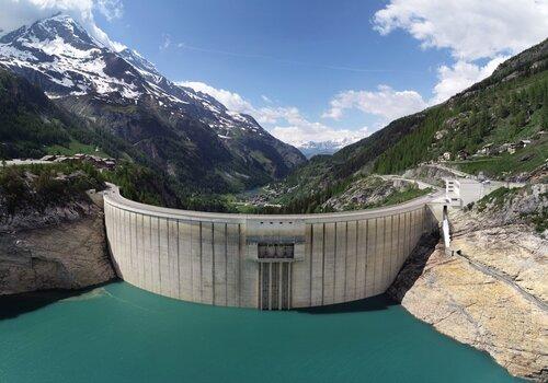 Vue du barrage de Tignes