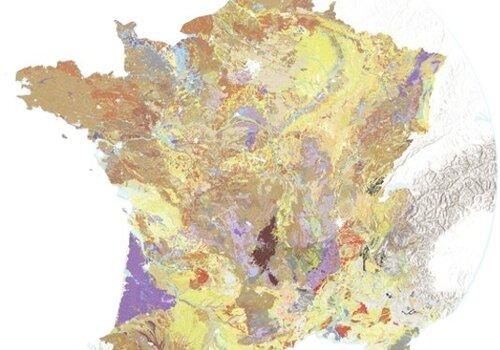 Carte des sols dominants en France Hexagonale