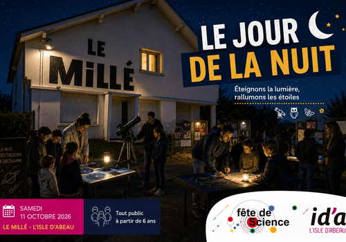 Affiche "Jour de la nuit" au Millé