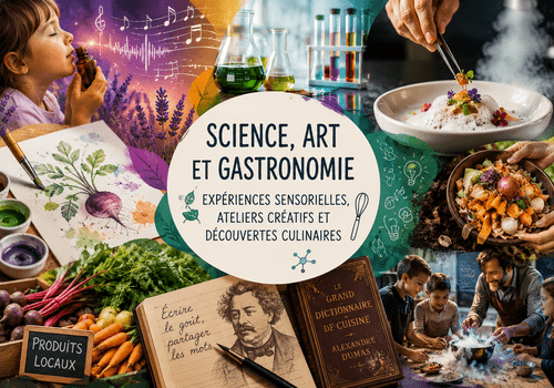 Cuisine moléculaire, concert de musique olfactive, atelier aquarelle, visite de la légumerie