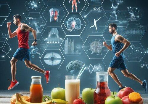 Un sportif et les différents aliments bénéfiques