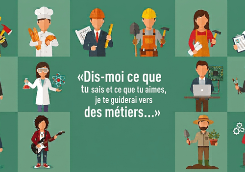 illustration de différents métiers. 
