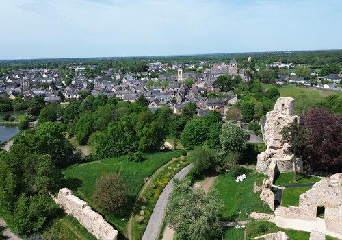St Aubin-du-Cormier vue par drone