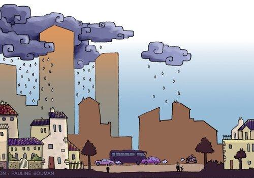 Frise d'un paysage urbain