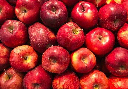 Pommes vues d'en haut