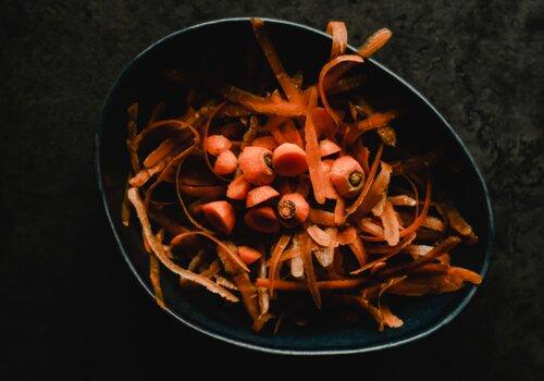 Epluchures de carottes