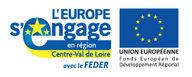 Logo des Fonds européen de développement régional (FEDER) en Centre-Val de Loire