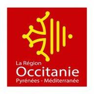 demi-croix d'occitanie jaune sur fond rouge