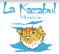 Logo de la librairie Kazabul (spécialisée en bandes dessinées)