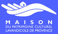 Logo violet de la Maison du patrimoine Culturel Lavandicole de Provence