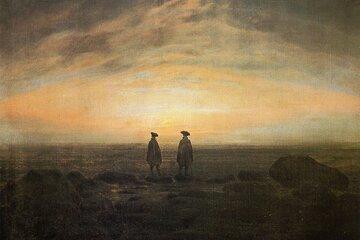 Deux hommes au bord de la mer, 1817