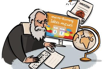 illustration idées reçues micro learning