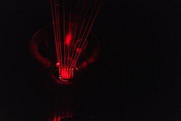 Faisceaux laser dans uns cellule multi-passages
