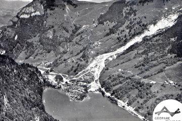 La formation du lac de Vallon en 1943