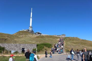 Sommet du puy de Dôme lors de la Fête de la Science