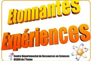 Présentation atelier "Etonnantes expériences"