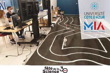 Petits véhicules autonomes sur circuit intérieur