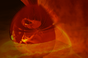Image de coupes 2D dans la couronne solaire