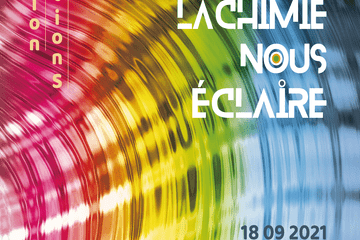 Affiche expo Quand la chimie nous éclaire Affiche expo Quand la chimie nous éclaire