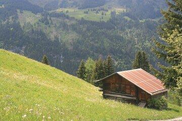 Chalet de montagne construit dans la pente Chalet de montagne construit dans la pente