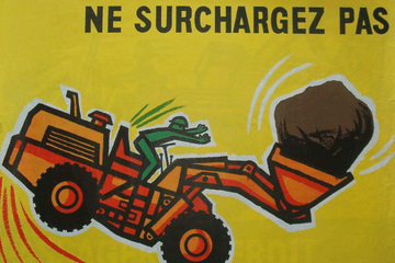 Affiche de sécurité de la mine