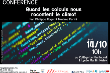 Quand les calculs nous racontent le climat, au collège et lycée de Cazères