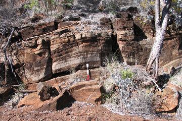 Stromatolithe d’Afrique du Sud âgé de 2,7 milliards d’années.