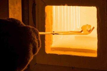 Opération de trempe de poudre céramique (1500°C)