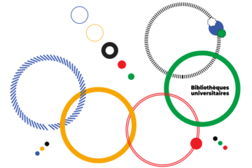 anneaux JO revisités selon charte de la fête de la science avec logo BU