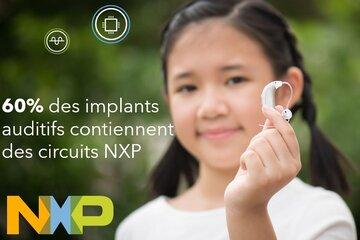 NXP,  l'innovation au service de la santé, 60% des implants auditifs contiennent des circuits NXP