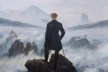 Le Voyageur contemplant une mer de nuages, huile sur toile, C. D. Friedrich, 1818