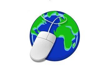 planête terre activé avec une souris d'ordinateur