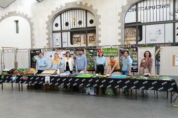 Etudiants du master GCBio sur leur stand lors de la Fête de la Science 2022