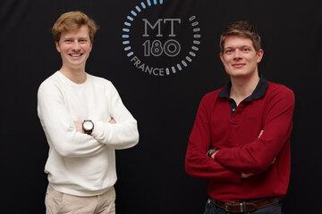 Hervé di Domenico et Antoine Bralet, candidats au concours Ma thèse en 180 secondes 