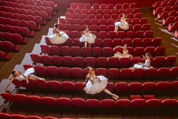 ballerines théâtre vide