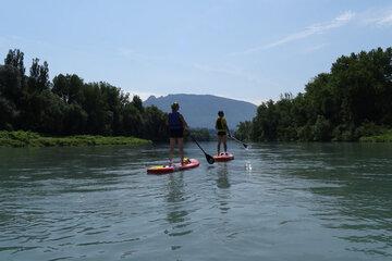 paddle sur le rhône