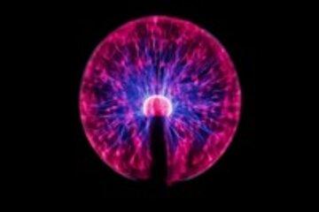 Lampe à plasma allumée