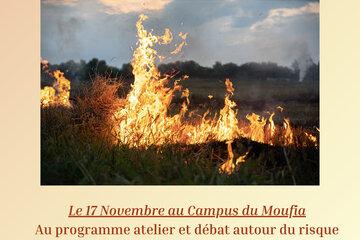 incendie dans un espace naturel