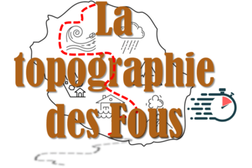 Parcours fictif du grand Raid croisant les risques naturels de La Réunion