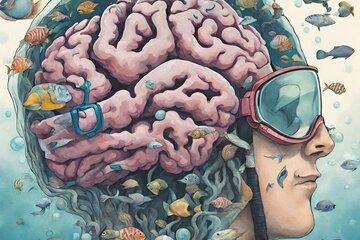 Image d'un cerveau en pleine plongée