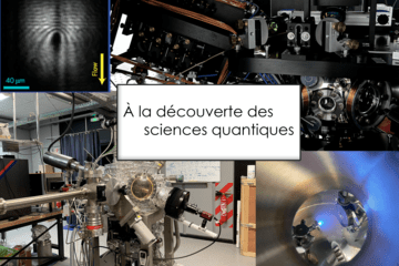Salle d'expérience et image d'un fluide quantique de lumière