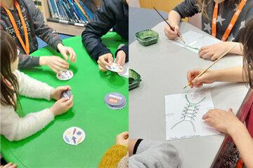 jeu dobble du plancton et peinture à la spiruline