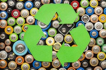 Pil avec logo recyclage