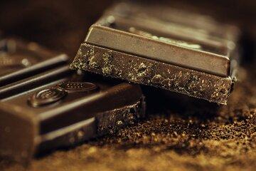 Photo de carrés de chocolat